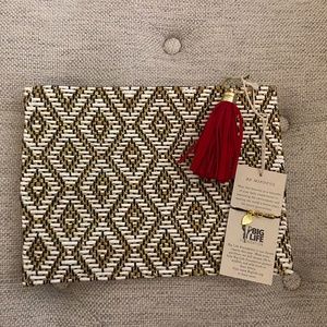 Quagga Green Black/Gold Cluth Purse